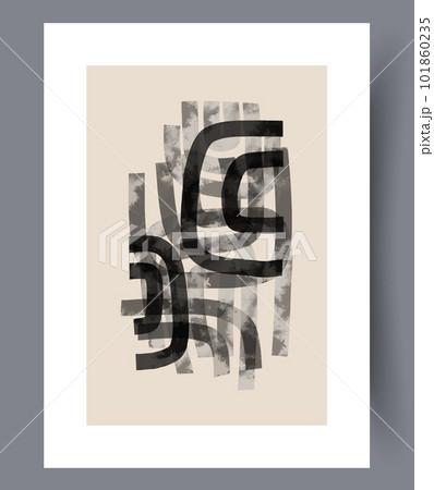 Abstract stripes composition wall art print Abstract stripes composition wall art print 101860235