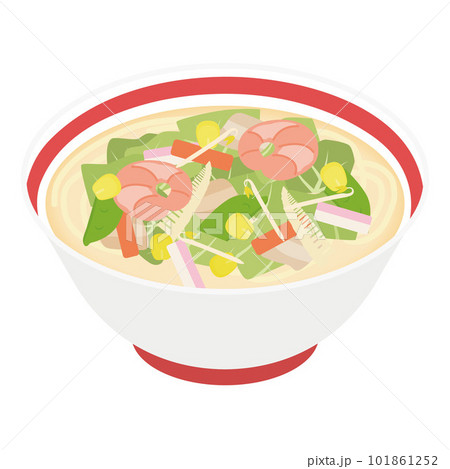ちゃんぽん麺のイラスト 101861252