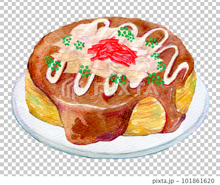 禦好燒水彩插畫手繪插畫 101861620