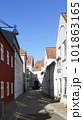 Old houses alley in Aalborg 101863165