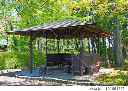 緑に囲まれたあずまや 101865275