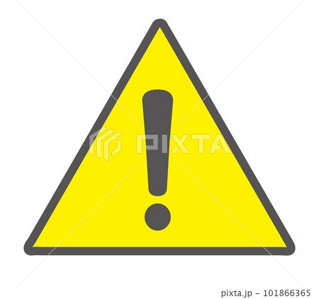 ハザードシンボル　危険マーク　警告表示　ベクターイラスト素材 101866365