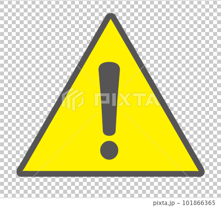 ハザードシンボル　危険マーク　警告表示　ベクターイラスト素材 101866365