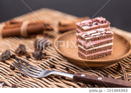 Decorative layered desserts Decorative layered desserts 101866968