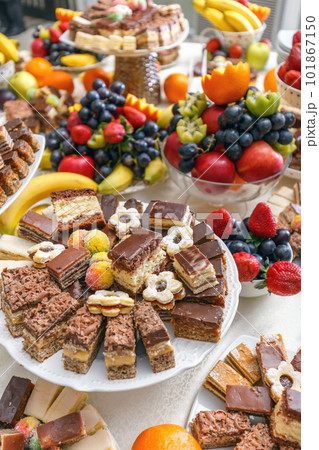 Delicious sweets and fruits Delicious sweets and fruits 101867150
