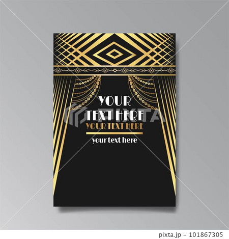 Art deco wedding invitation save the date card art nuevo. 101867305
