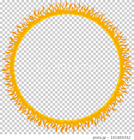 Fire ring frame like solar corona Fire ring frame like solar corona 101869382