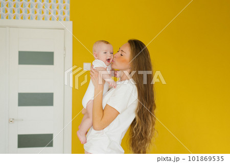 Mother and baby kissing and hugging. Happy family 101869535