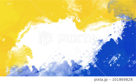 Yellow and blue watercolor background for textures backgrounds and web banners design 101869828