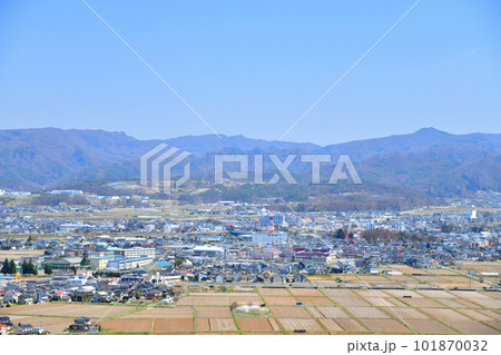 長野県佐久市野沢～中込駅周辺を望む(長野県佐久市)【2023.4】 101870032