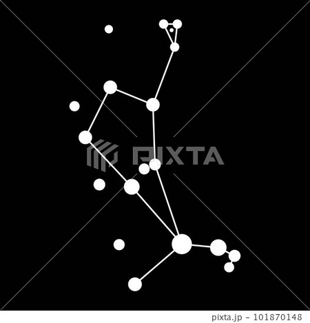 Bootes constellation map. Vector illustration. 101870148