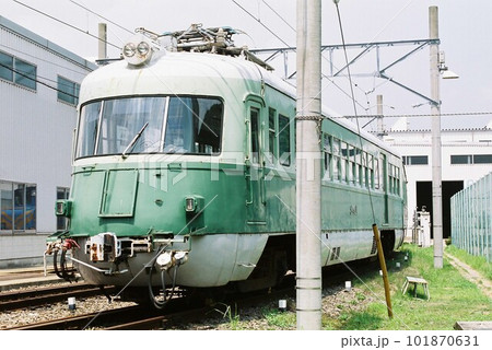 車両基地に停車する名古屋鉄道3400系 車両基地に停車する名古屋鉄道3400系 101870631