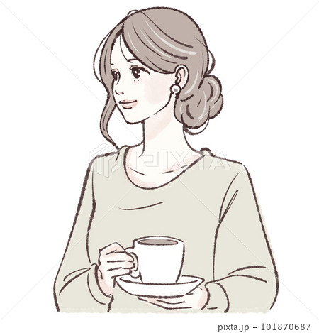 コーヒーを飲む、紅茶、コーヒー、ホットドリンク、カフェ、ブレイクタイム、休憩、昼休憩、休日、 コーヒーを飲む、紅茶、コーヒー、ホットドリンク、カフェ、ブレイクタイム、休憩、昼休憩、休日、 101870687
