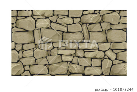 Seamless realistic texture of old big stone 101873244