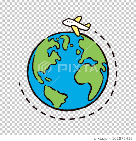 地球_美洲/歐洲/非洲_旅行1_飛機 101875419