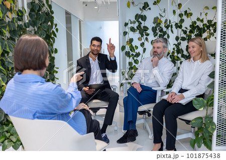 Group of people having a psychotherapy session Group of people having a psychotherapy session 101875438