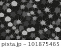 Monochrome Black White Blot Seamless Vector Background 101875465