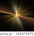 Fractal Illustration of Combustion on Black Background 101875475