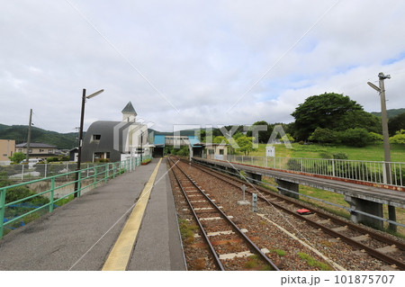 岩手 大船渡 三陸鉄道綾里駅 岩手 大船渡 三陸鉄道綾里駅 101875707