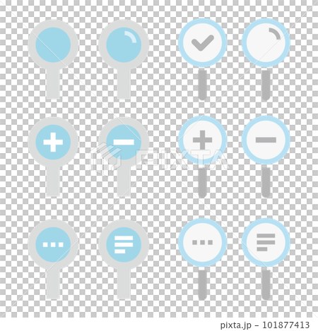 Pop magnifying glass search icon variation set Pop magnifying glass search icon variation set 101877413
