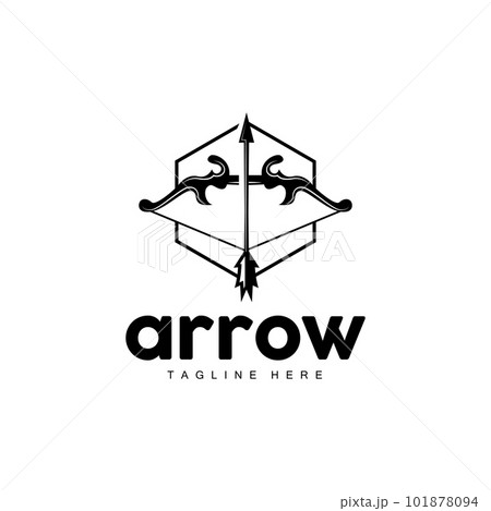 Arrow Logo, Bow Arrow Minimalist Simple Design, Archer Vector, Templet Illustration Symbol Icon Arrow Logo, Bow Arrow Minimalist Simple Design, Archer Vector, Templet Illustration Symbol Icon 101878094