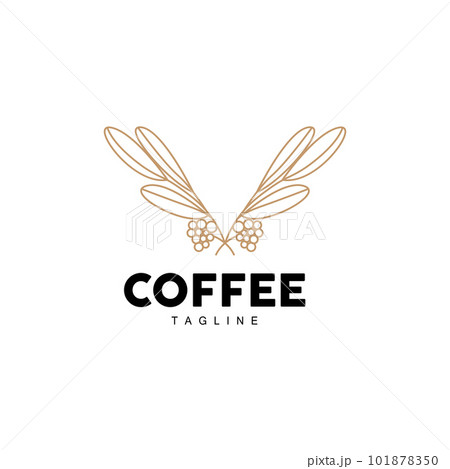 Coffee Logo, Coffee Tree Design, Cafe Drink Vector, Icon Brand Illustration Symbol Coffee Logo, Coffee Tree Design, Cafe Drink Vector, Icon Brand Illustration Symbol 101878350