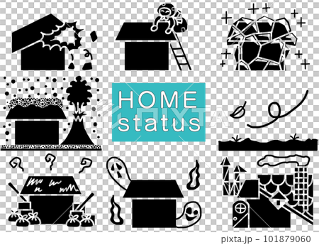 House state set Pictogram 5 House state set Pictogram 5 101879060