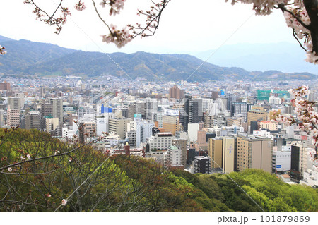 松山城からの眺望（愛媛県・松山市） 101879869
