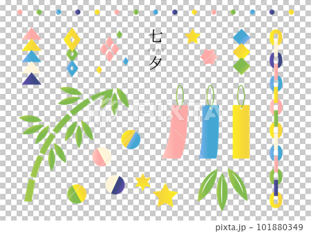 七夕イラストセット 101880349