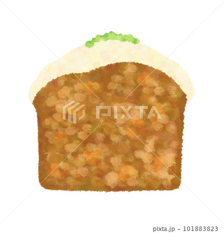 キャロットケーキの水彩画風手描きイラスト キャロットケーキの水彩画風手描きイラスト 101883823