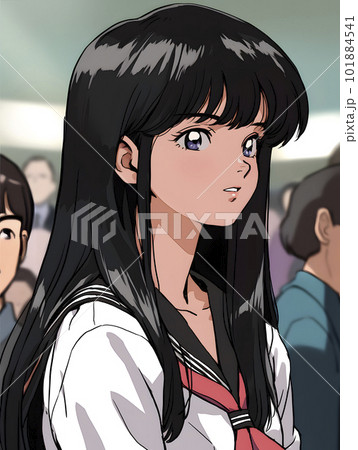 70s、80sの女子高生のイラスト「AI生成画像」 101884541