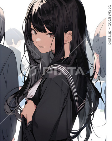 人混みの中でこちらを見る女子高生「AI生成画像」 人混みの中でこちらを見る女子高生「AI生成画像」 101884551