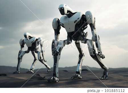 戦闘用Aiコンピューターアンドロイドロボット,Generative A 101885112