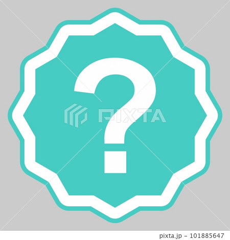 Question mark, FAQ sign, Help symbol, vector mark symbols light blue style. Isolated icon. 101885647