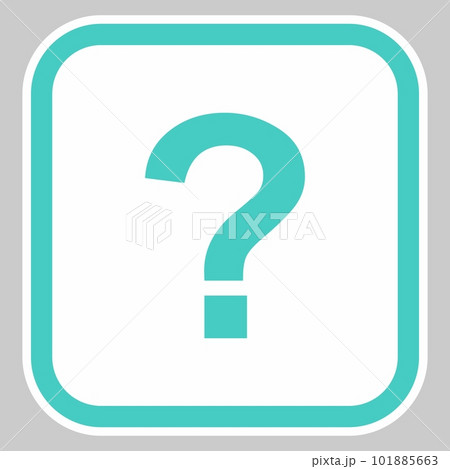 Question mark, FAQ sign, Help symbol, vector mark symbols light blue style. Isolated icon. 101885663