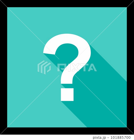 Question mark, FAQ sign, Help symbol, vector mark symbols light blue style. Black stroke design. Isolated icon. 101885700
