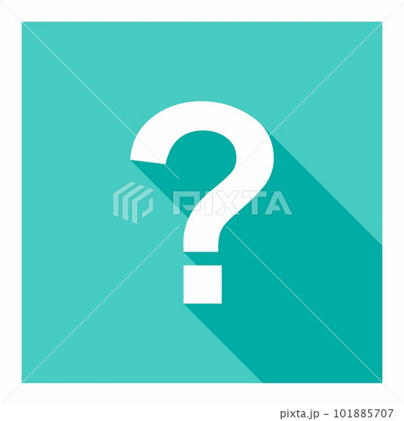 Question mark, FAQ sign, Help symbol, vector mark symbols light blue style. White stroke design. Isolated icon. 101885707