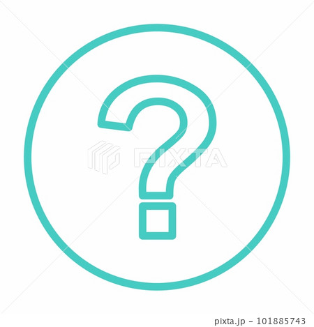 Question mark, FAQ sign, Help symbol, vector mark symbols light blue style. Isolated icon. 101885743