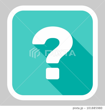Question mark, FAQ sign, Help symbol, vector mark symbols light blue style. White stroke design. Isolated icon. 101885980