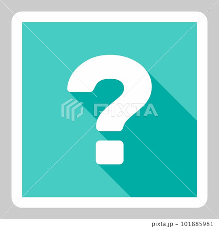 Question mark, FAQ sign, Help symbol, vector mark symbols light blue style. White stroke design. Isolated icon. 101885981