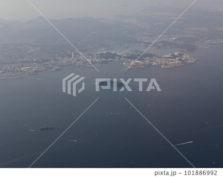 東京湾猿島、機上から撮影 東京湾猿島、機上から撮影 101886992