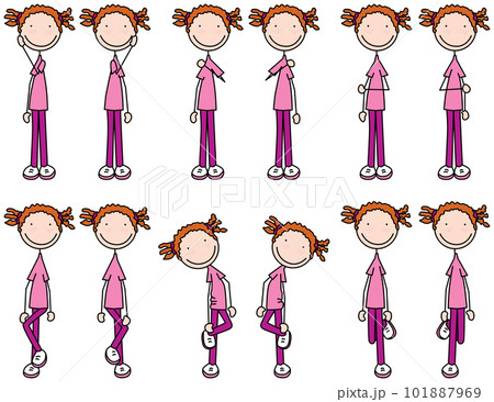 Happy kid exercises 101887969
