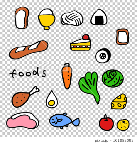 食べ物のイラスト 食べ物のイラスト 101888095