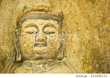 臼杵石仏の大日如来像 臼杵石仏の大日如来像 101888172