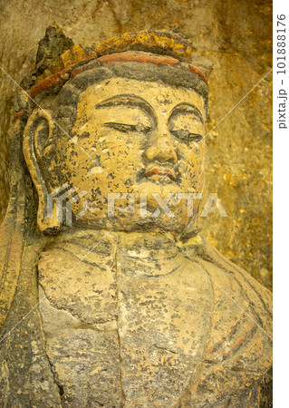臼杵石仏の大日如来像 臼杵石仏の大日如来像 101888176
