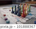 planning strategy with chess figures 101888367