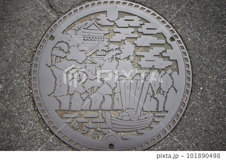 マンホール ご当地マンホール マンホール ご当地マンホール 101890498