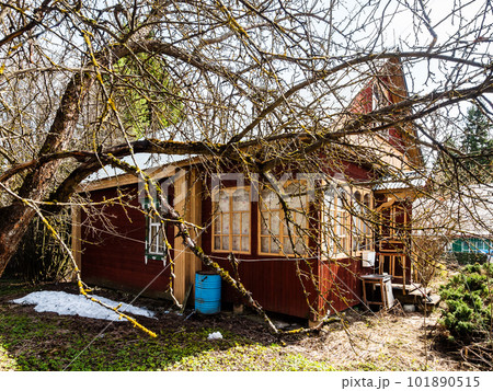 view of wooden summer house from old garden view of wooden summer house from old garden 101890515