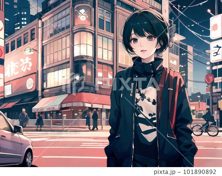 女性,女の子,イラスト,アニメ,漫画,美少女,萌え,キャラクター,コスプレ,二次元,デジタル,日本, 101890892