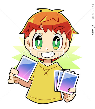 カードゲームをする男の子 101892534